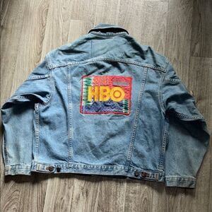 Vintage 1980’s HBO Denim Jean Jacket XL